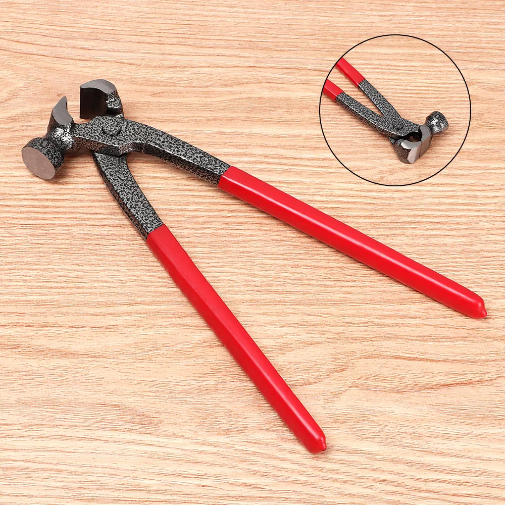 

2 in 1 Hoof repair pliers Farrier Hoof Nipper Hammer Multifunctional Farrier Tools 10in Goat Hoof Trimmer with Rubber Grips