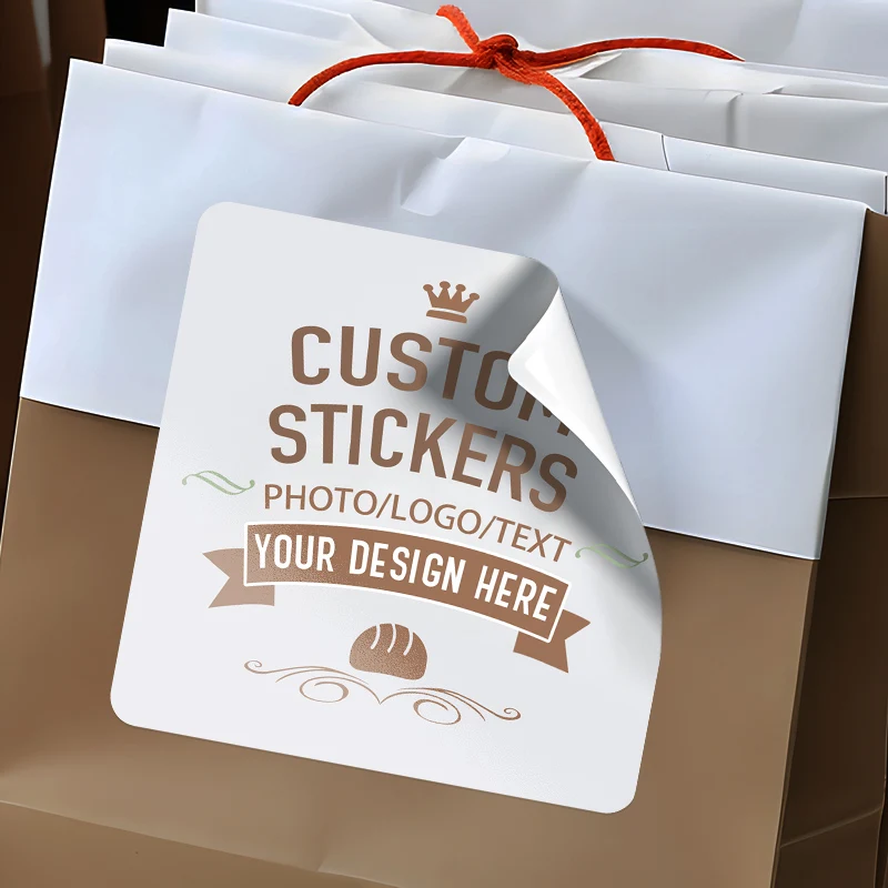 Personalized Custom Design Stickers for Events Upload Photo Logo Creative Wedding Supplies DIY Labels Wall Decoration