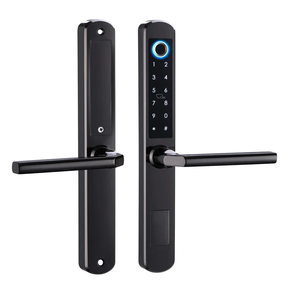 

SZMYQ Tuya Intelligent Security Locks Smart App Virtual Code Unlock Biometric Fingerprint Waterproof Doorbell Lock Sliding Door