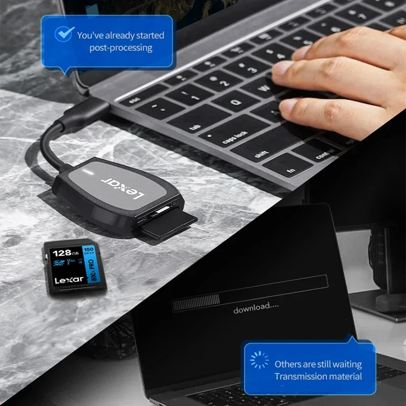 Lexar 800x PRO 고성능 시리즈 메모리 카드, UHS-I 카드, 블루 32GB, 64GB, 128GB, 256GB, 카메라용 USB 3.0 플래시 카드, 