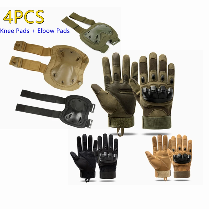 Tactical Knee Pad Military Tactical Gloves Protector Gear Cs Army Elbow