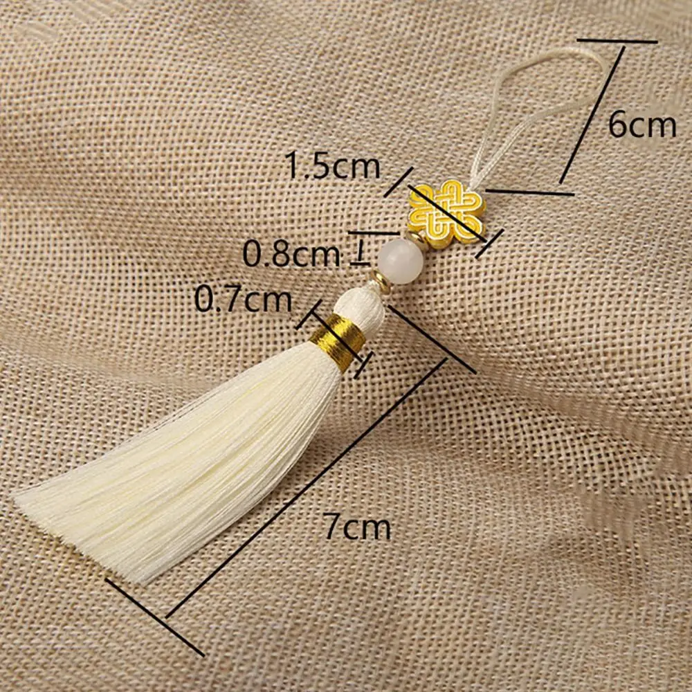 Colorful Chinese Knot Tassel Pendant Chinese style Hanging Decoration Bookmark Hanger Craft Tassel Phone Case Pendant