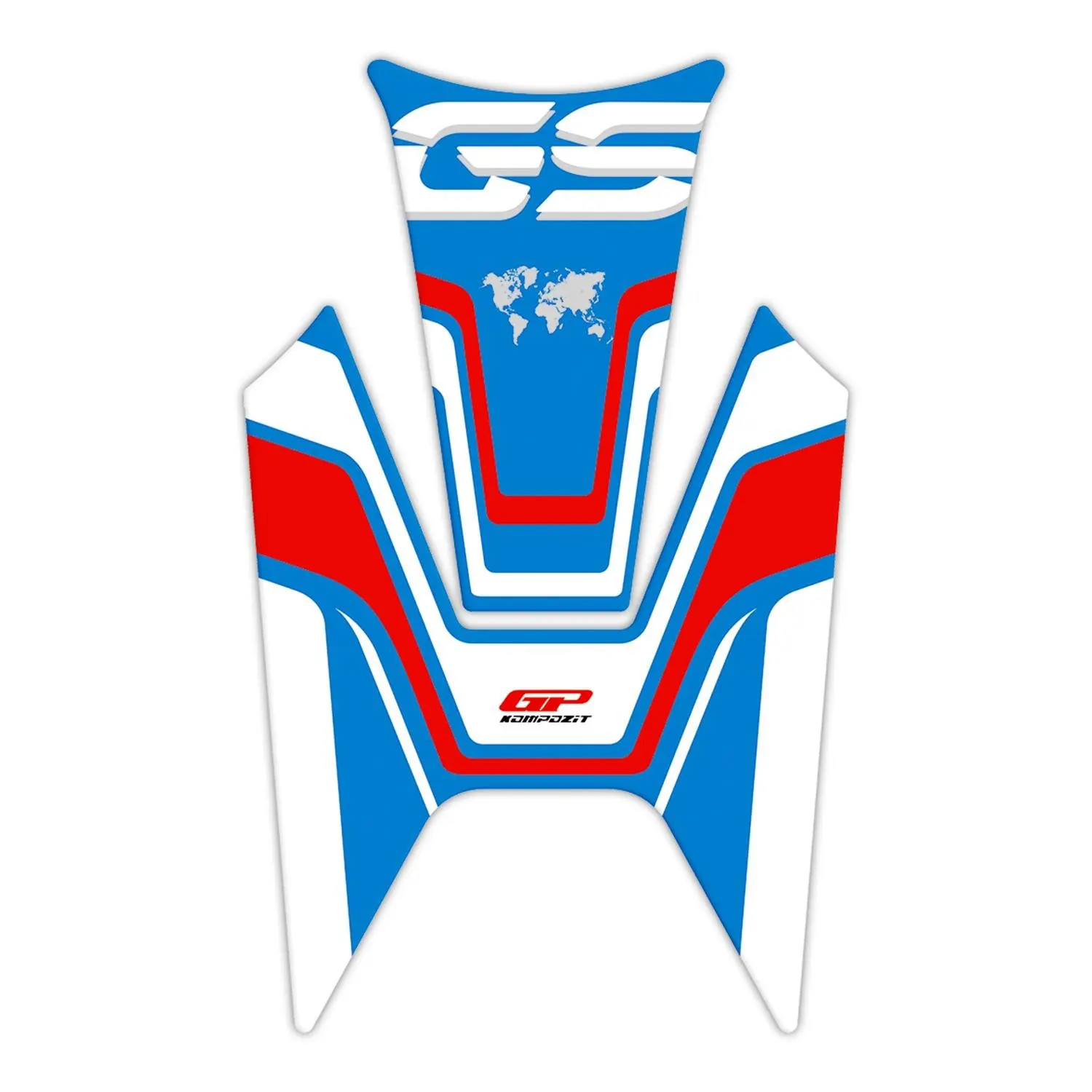 

GP Composite For R 1200 GS 2013-2022 Compatible Tank Pad Blue-Red