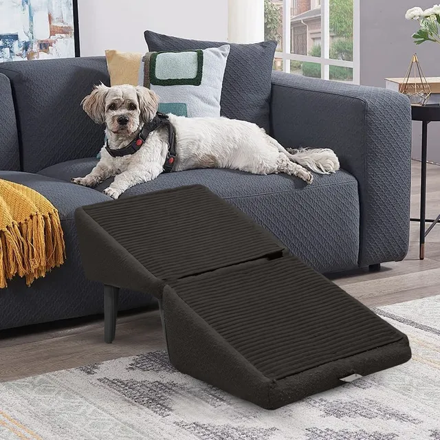 Pet Ramp Dog Lightweight Portable Design Reusable & Dogs Supplies Sturdy Climbing Aid Ideal For Bedside Hand Painted Pethouse 2