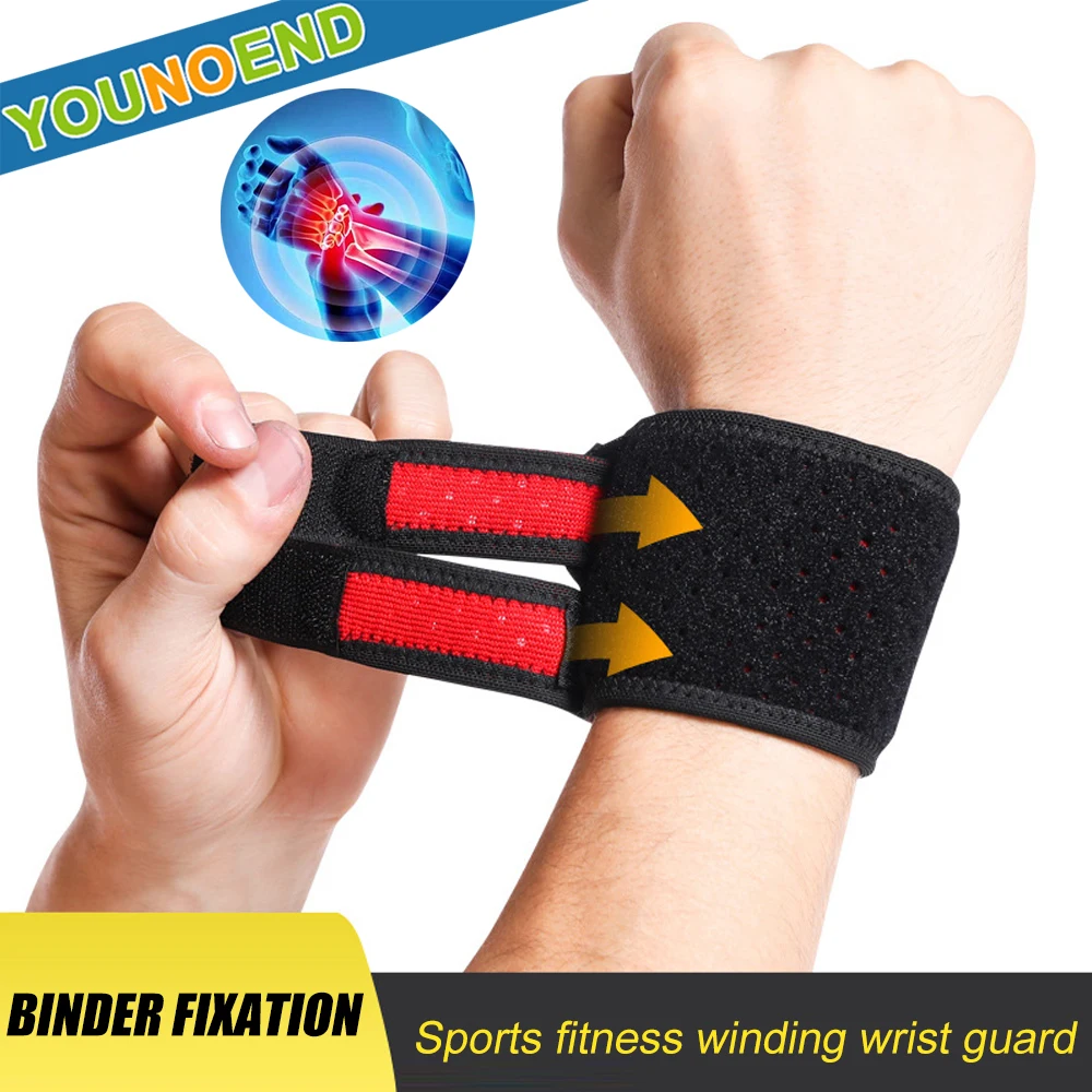 1Piece Sport Adjustable Wrist Brace Wrist Support Strap for Fitness Weightlifting,Tendonitis,Carpal Tunnel Arthritis,Pain Relief 1pc thumb spica splint stabilizer wrist support brace protector carpal tunnel tendonitis pain relief right left hand immobilizer