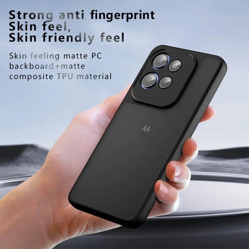 Matte Acrylic Shockproof Armor Hard Back Case with Bumper Protection