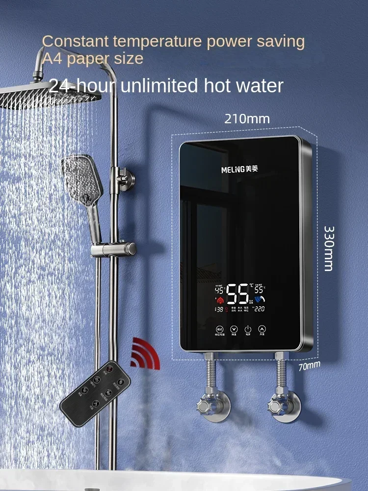 Ej.Life Mulcort Chauffe-eau instantané 220V 3800W Mini chauffe-eau électrique sans réservoir