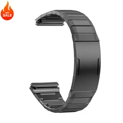 Enhanced Luxury Titanium Strap - Premium Metal Quick Link Bracelet for WATCH GT5 Pro 46mm (Grey)