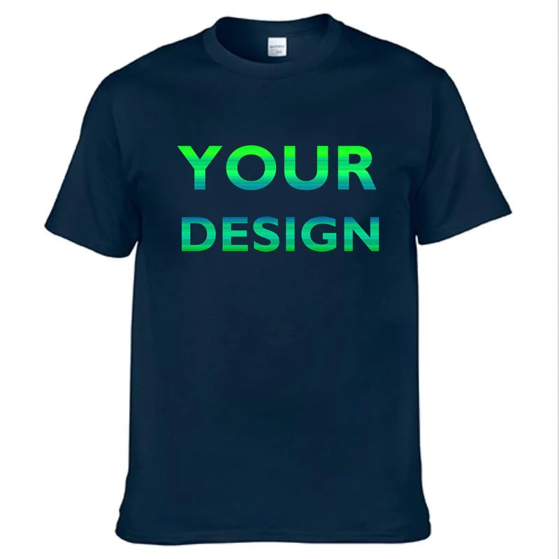 Custom Personalized Logo and Text Short-Sleeved T-Shirts