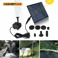 Mini pompe de fontaine solaire 1.2W, Kit de panneau d'alimentation, pompe à eau à panneau solaire pour jardin, piscine, fontaine d'intérieur, salle de bain d'oiseaux et d'extérieur 3