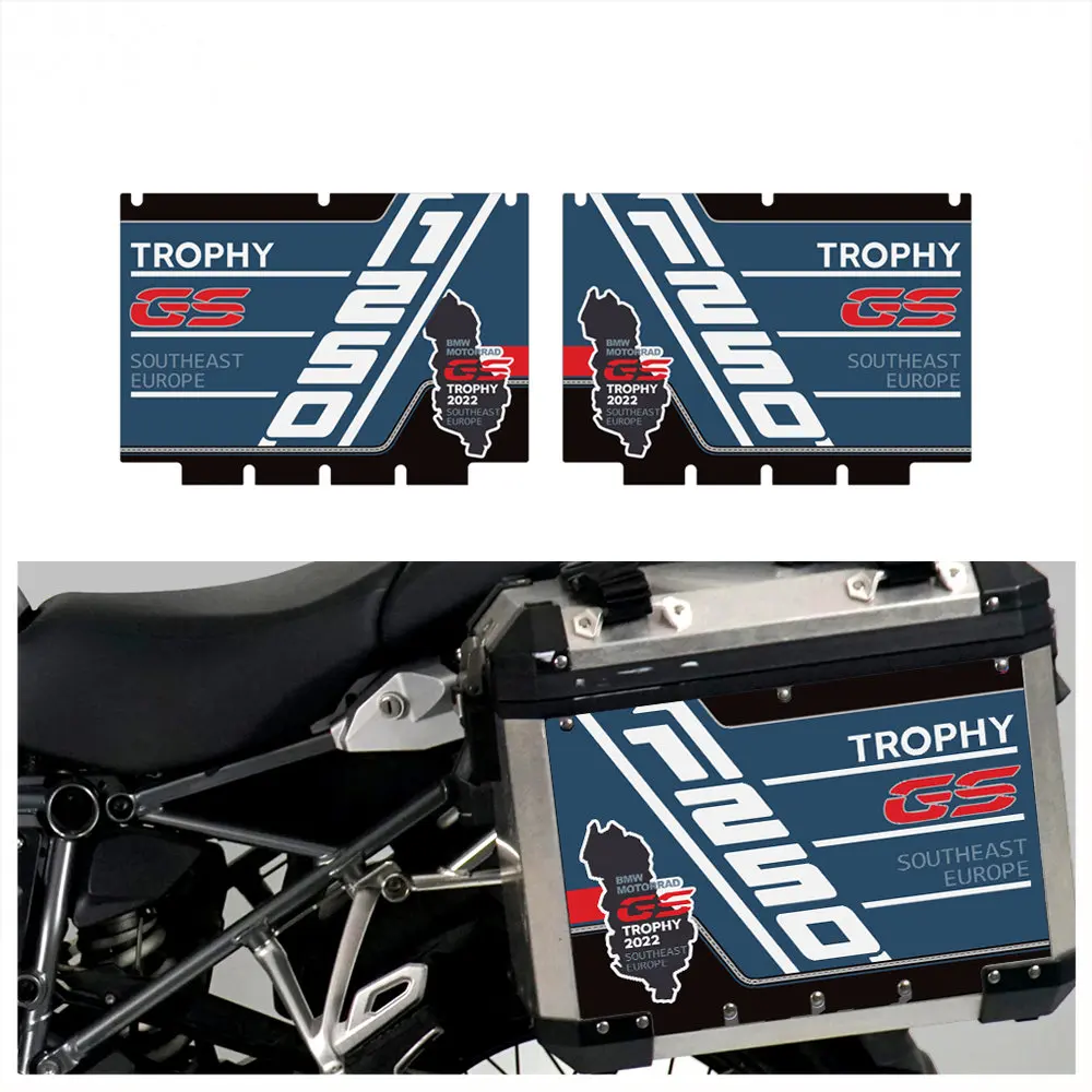 

Motorcycle Side Box Sticker trunk decorate Decal For BMW Aluminum Box 2004-2023 R1200GS R1250GS Adventure Trophy 2022 Decals