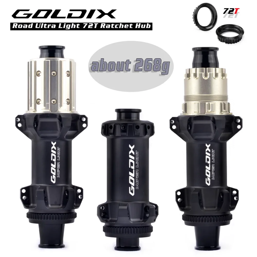 Goldix R160 Super Light Road Hub Center Lock Disc Straight Pull 24H Ratchet 72T Xd Class Bike Hub Per Shimano 11 12 Velocità