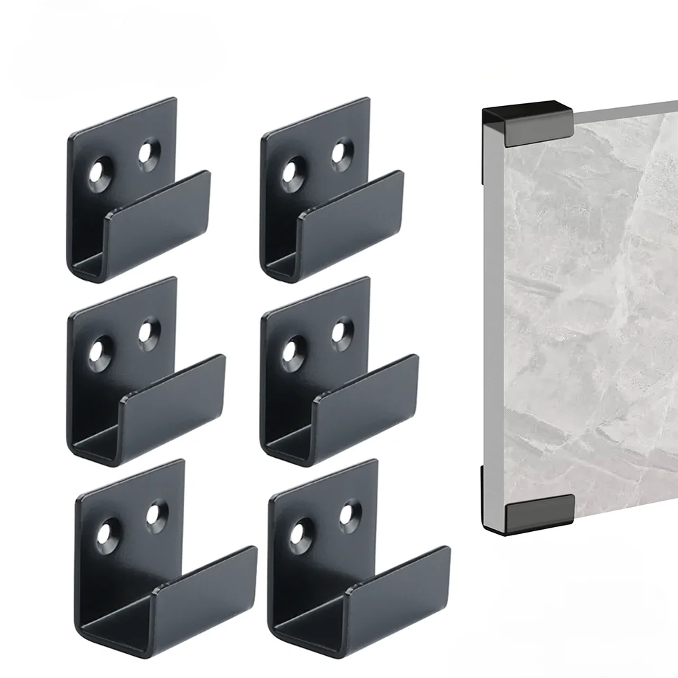 Ceramic tile display stand angle bracket metal material pendant fixing hook wall mounted buckle U-shaped hanger fastener