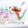 4pcs Creative Card Lazy Toothpaste Squeezer Storage Rack Creative Facial Cleanser Toothpaste Squeeze Artifact Manual Squeezer 4