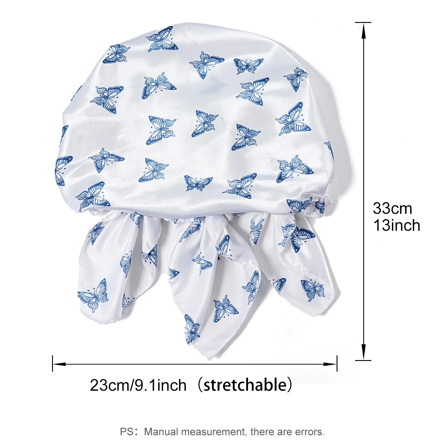 New Women Luxury Satin Sleeping Bonnets Night Sleep Caps Ladies Headwrap Printed Stretch Beanie Cap Hair Care Head Cover 2