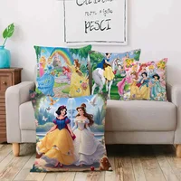 sweet Princess Pillow Covers Cartoon Sofa Decorative Home Double-sided Printing Short Plush Cute Cushion Cover 2