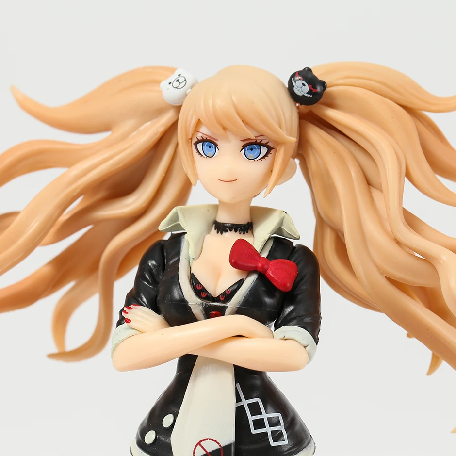 Danganronpa Junko Enoshima com Monokuma Coleção Figura Modelo PVC