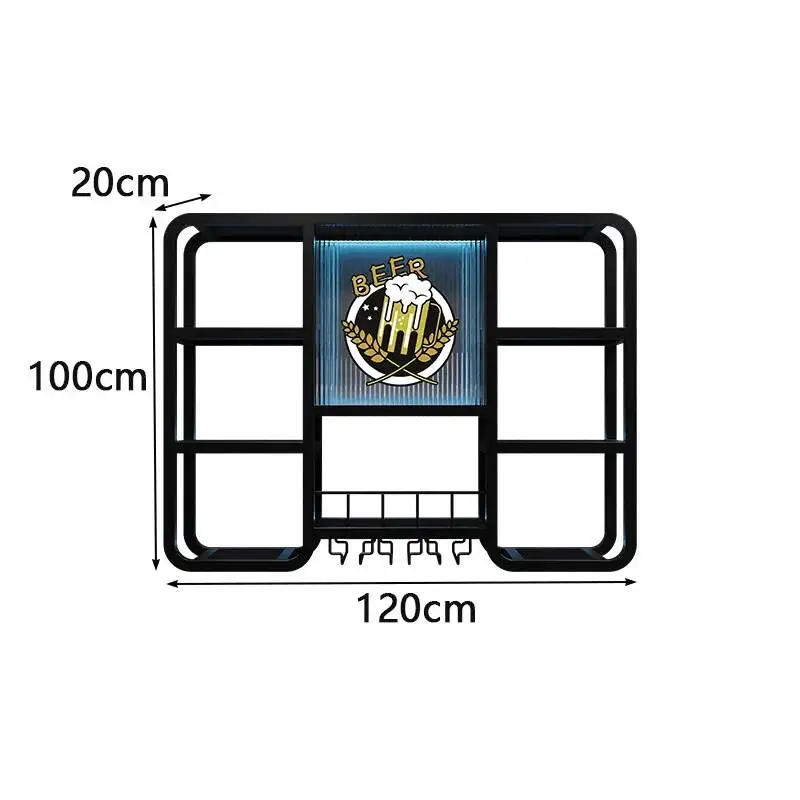 Nightclub Cocktail Display Cabinet Shelf Tall Metal Showcase Alcohol Cabinet Drinks Nordic Glas Vitrinenschrank Bar Furniture image 24