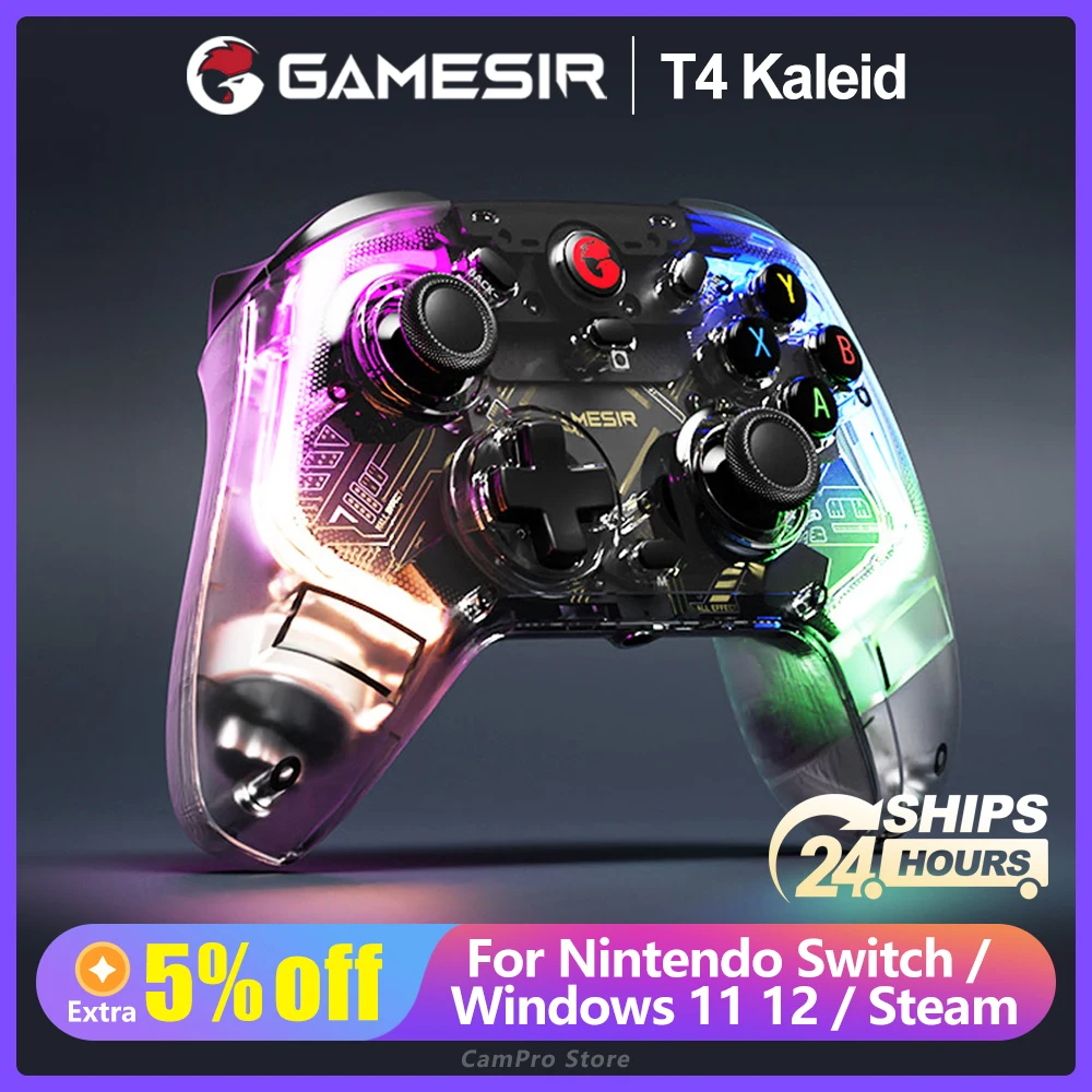 Gamesir T4 Kaleid Controller Di Gioco Gamepad Cablato Con Effetto Hall Si Applica A Nintendo Switch Windows Pc Witch Windows Pc Steam