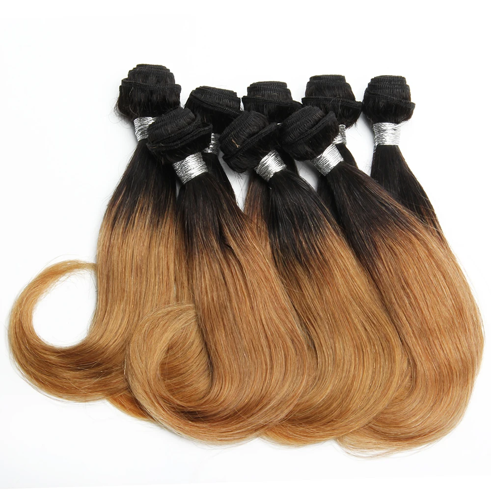 Brazilian Curly Hair Bundles for Women Ombre Curly Human Hair Bundles 8 Bob Extensions Human T1b 27 30 human hair extensions human hair bundles human hair weave
