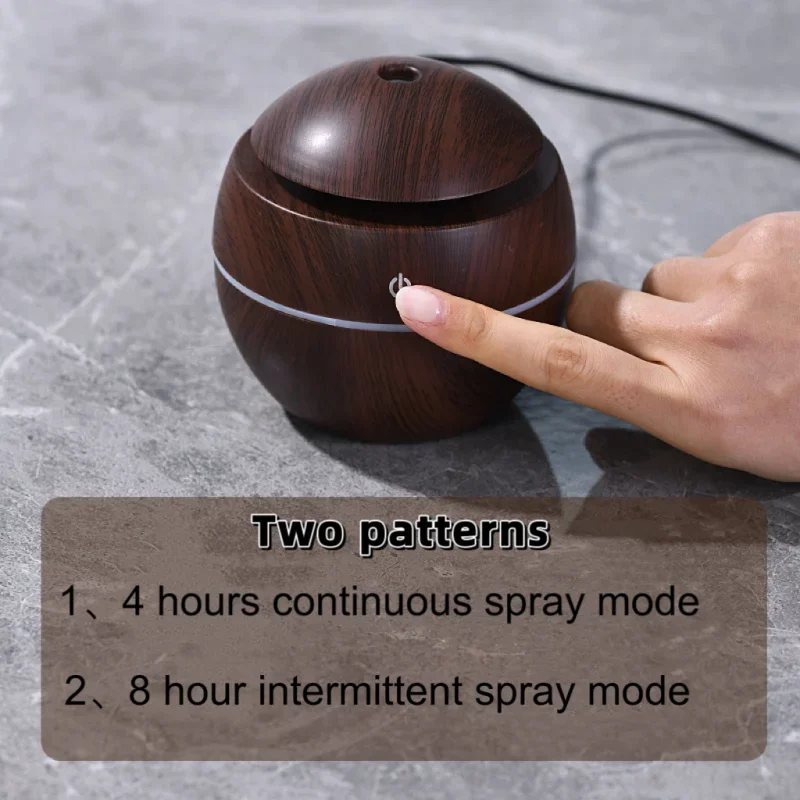 Mini Air humidifier home wood grain Mushroom humidifier USB Ultrasonic cold mist sprayer Aroma diffuser Purifier colorful