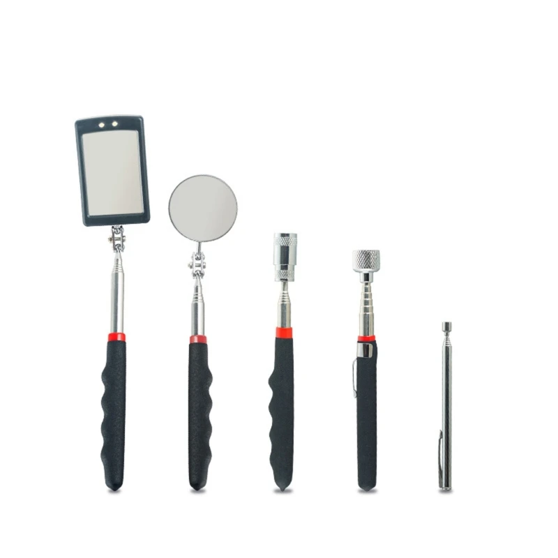 망원경 손잡이와 LED 빛 디자인으로 놓이는 5Pcs 차 검사 거울