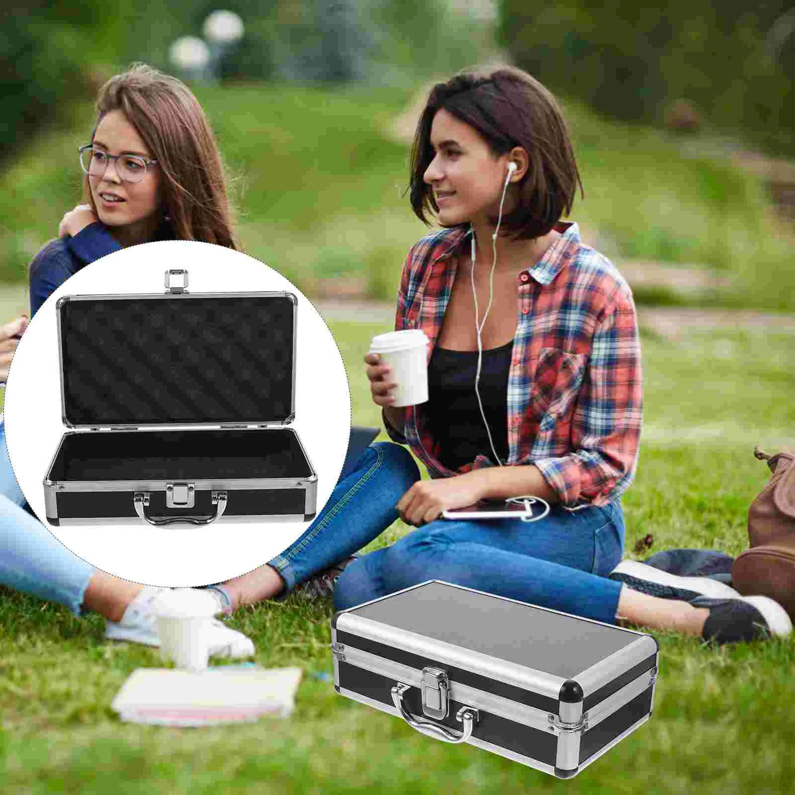 

Toolbox Carrying Suitcase Metal Tools Flannel Medicine Cabinet Portable Medical Boxes