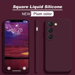 Premium Shockproof Liquid Silicone Soft Back Cover (Luxury Edition) - Galaxy S22 Ultra (K)