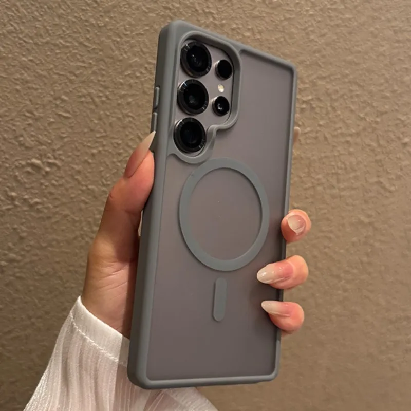 Luxury Matte Clear MagSafe-Compatible Protective Phone Case