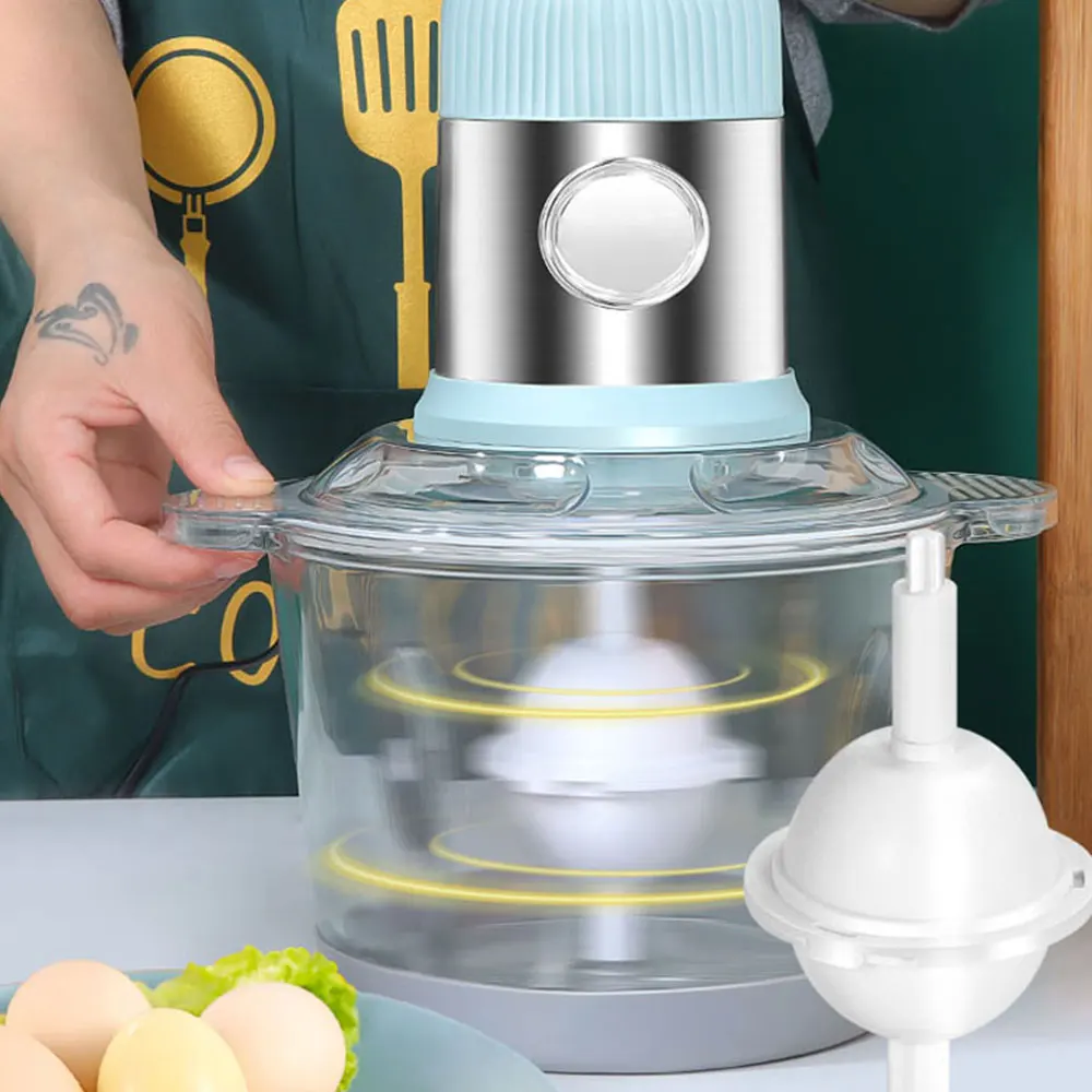 3L Electric Garlic Chopper Ginger Masher Machine Chili Vegetable Crusher Kitchen Tool Sturdy Durable 3