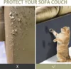Wall Anti Cat Scratch Sofa DIY Cats Scratch Board Sofa Protection Paws Sharpen Trimmable Self-adhesive Carpet Cats Scratch Board 4