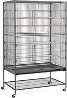 Topeakmart X-Large Parrot Cage Bird Cage with Rolling Stand Medium Birds Cockatiels Quaker Green Cheek Sun Conure African Grey 2