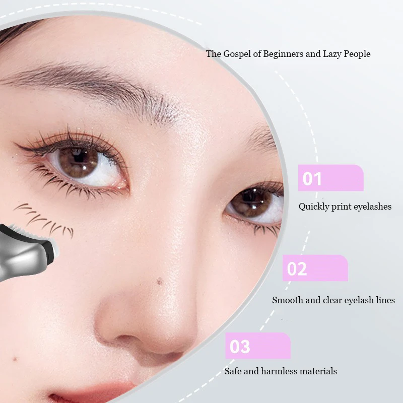 Dezone Lower Eyelashes Stamp Makeup Professionnelle Undereyelash Seal Eyeliner Pen Waterproof And Sweat Proof Eye Liner 2 In 1 - Image 3