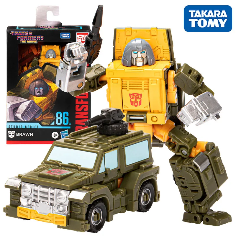 

IN STOCK Takara Tomy Transformers Studio Series SS86-22 Deluxe The Transformers: The Movie 86-22 Brawn Action Figure Toys