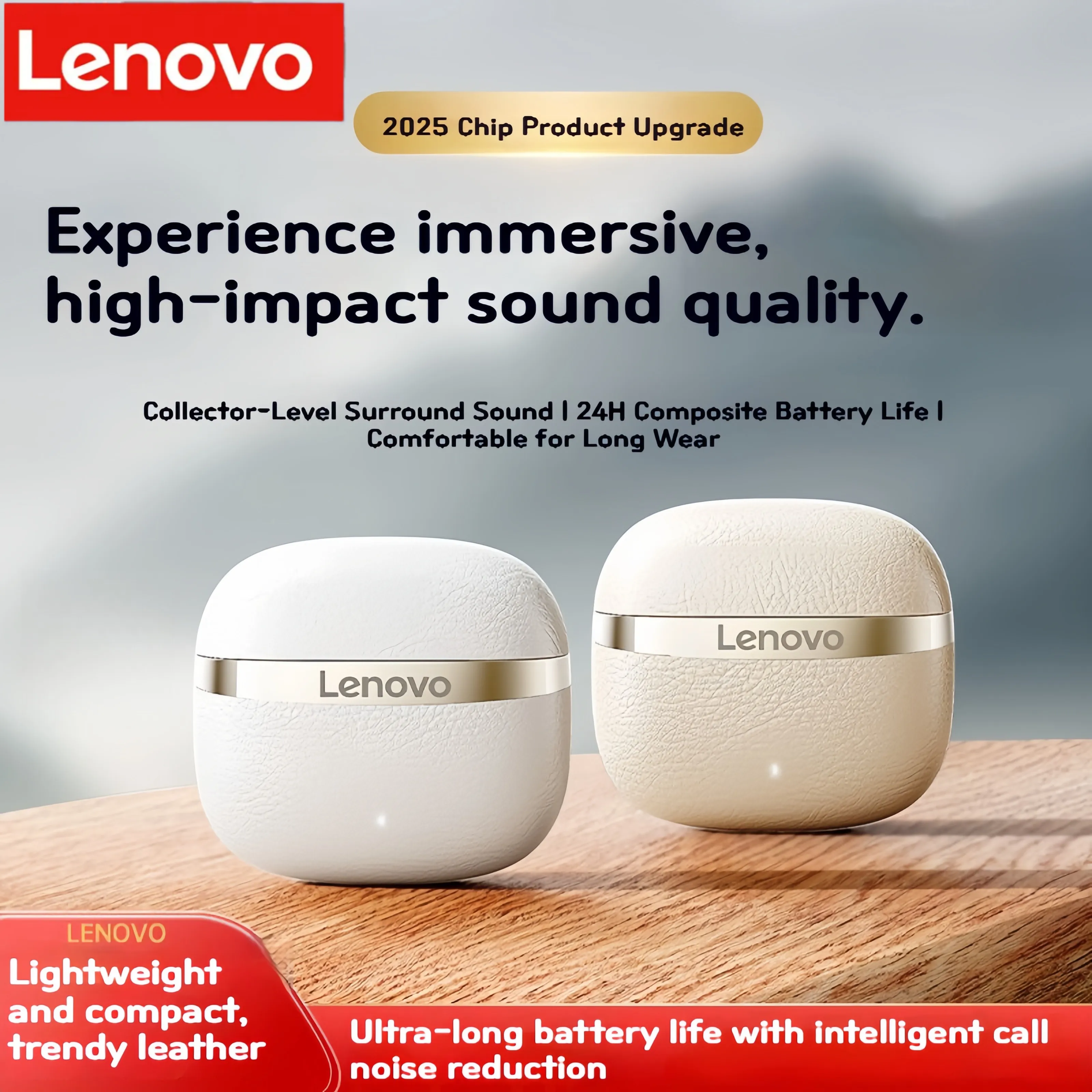 2026 Lenovo Ea169 Tws Wireless Earphones Enc Noise Reduction 30h Battery Hi Fi Sound Sports Gaming Headset For Ios Android, Alina Gadgets