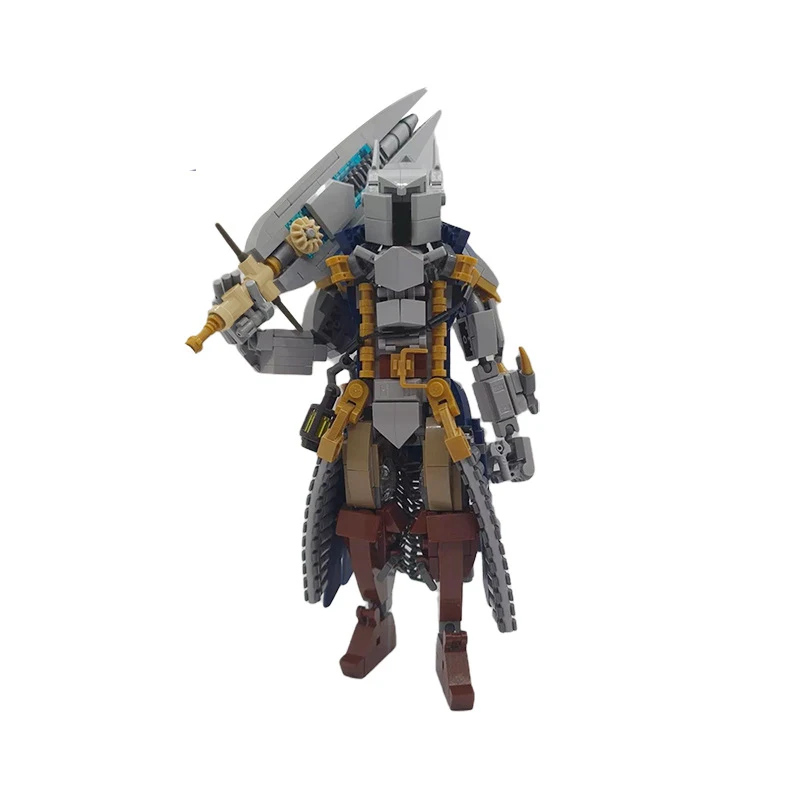 

400pcs Warrior Anime Figure Building Block Kids Toys MOC Hunter Action Figure Model Set Toys For Children Construction Toy