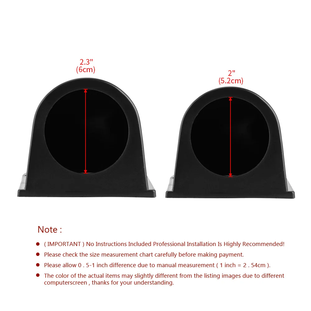 Car Meters Holder 52mm 60mm Universal For All Gauges