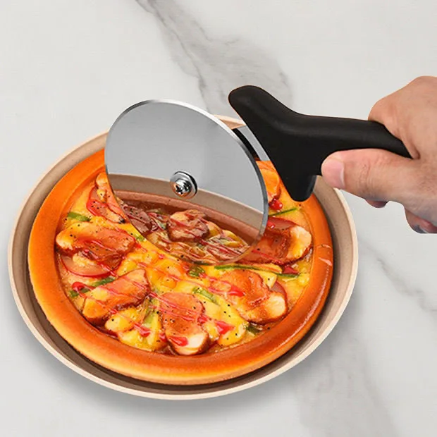 Stainless Steel Pizza Cutters Pastry Roller Cutter Pizza Knife Cookie Cake Roller Wheel Scissor Bakeware Kitchen Accessories