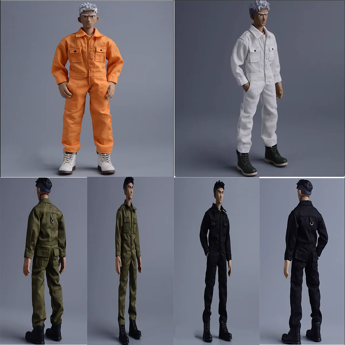 Fanatic 1/12 Soldier Trendy Clothes Bodysuit Einteiliger Hosenanzug Loose Workwear Jumpsuit Modell für 6-Zoll-Actionfiguren Auf Lager