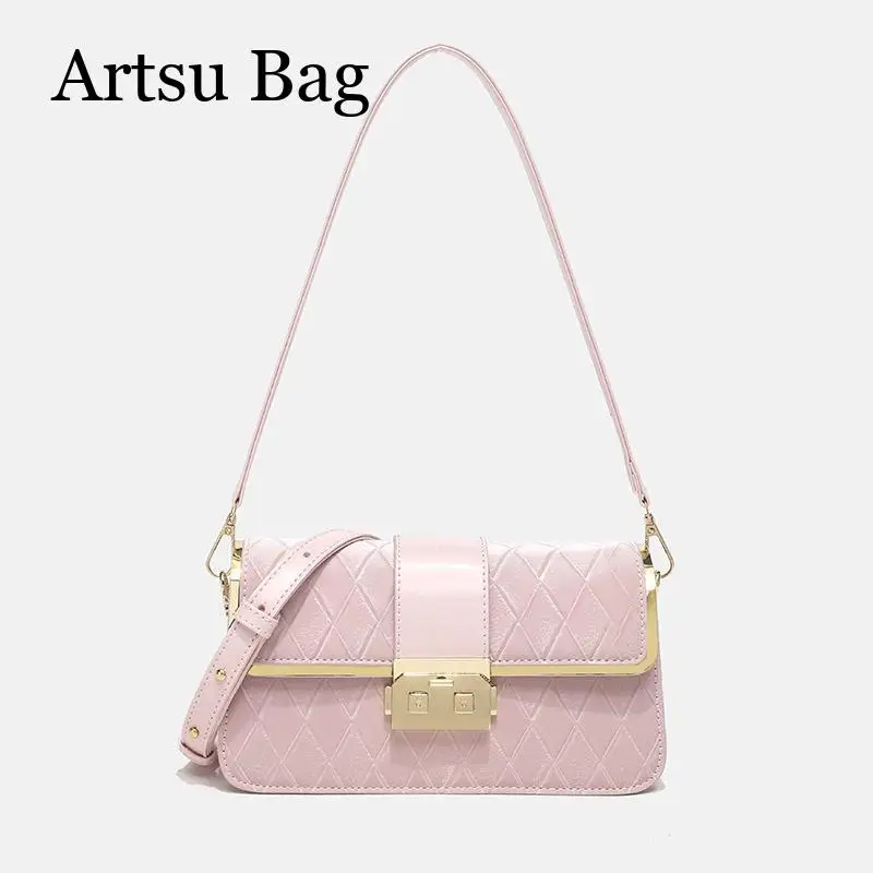 

Fashionable Trend Solid Color Luxury Design Bag for Women 2024 New Shoulder Underarm Bag Versatile Texture Crossbody Bag