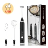 Wireless Milk Frothers Electric Handheld Blender With USB Electrical Mini Coffee Maker Whisk Mixer For Coffee Cappuccino Cream 1