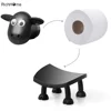 Cute Sheep Toilet Roll Holder Resin Lovely Sheep Tissue Box Stackable for Home Bathroom Stackable Animal Tissue Organiser 4
