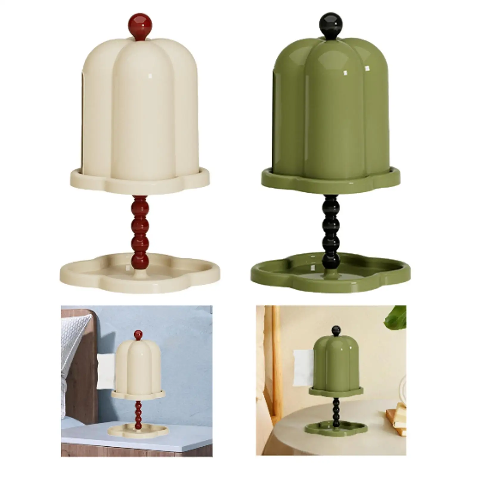 Tissue Cover with Tray Container Kitchen Tissue Box Home Decoration Paper Cover Box for Office Bathroom Cafe Bedroom Countertop