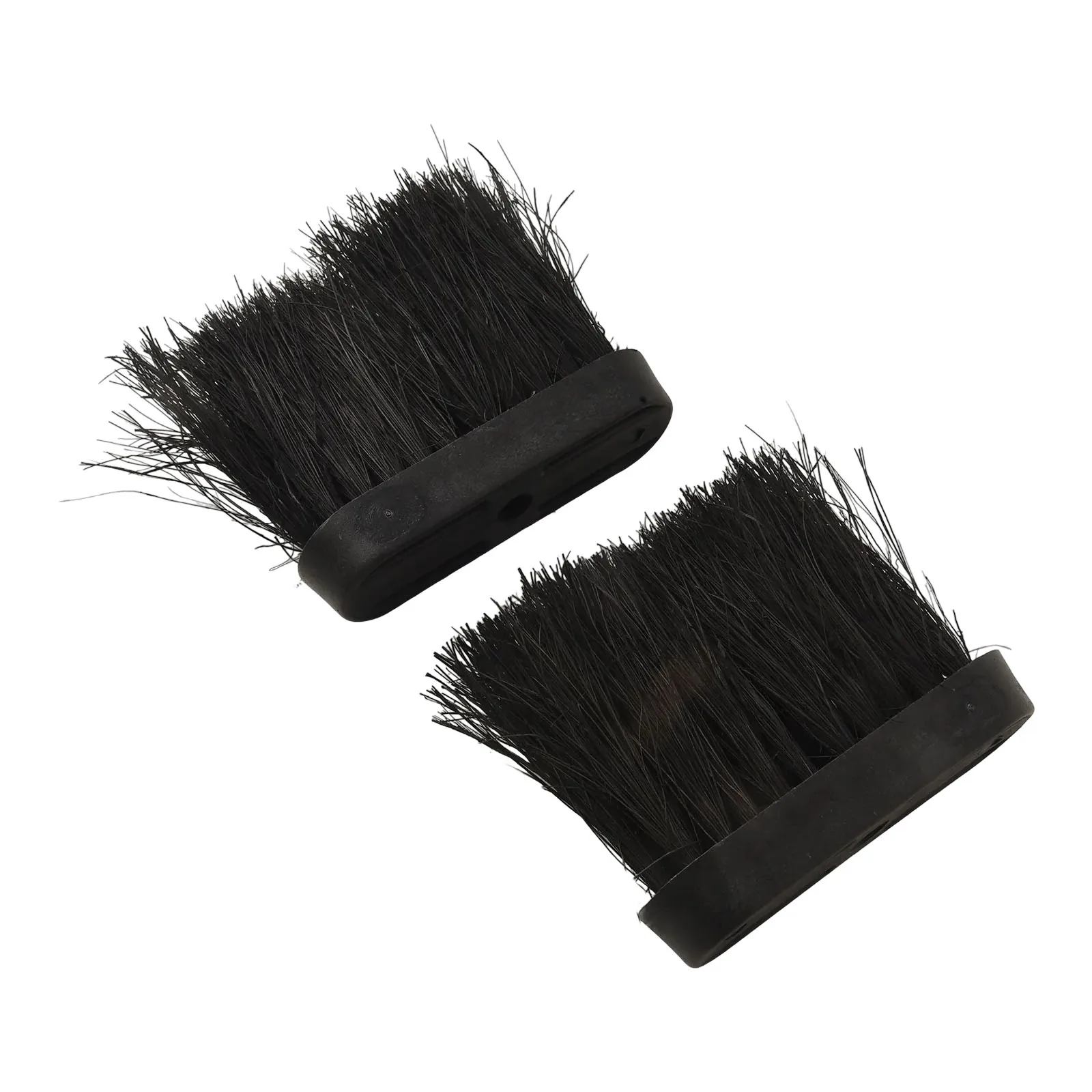 Hearth Brushes Fireplace Brush Black Spare Parts 2Pcs Accessories Companion Fire Tools Head Refill Replacement