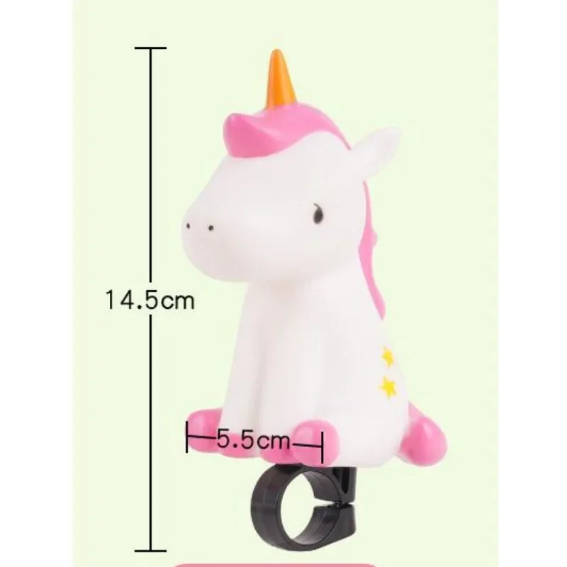 Air Cheering Horn Cartoon Dinosaurs Unicorn Air Horn Children Balance Bike Scooter Bell Super Loud Bicycle Bell Bicycle Accessories