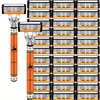 NEW Shaver Men Razor Shaving 6 Layer Stainless Blade Shaver Reusable Safety Razor Hair Removal Shaver Imported Blade Multi Tool