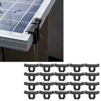 Clip de vidange d'eau pour panneau solaire, 20 pièces, Clips de nettoyage pour Modules PV, 30mm, Clip de boucle de Drainage pour panneau photovoltaïque 1