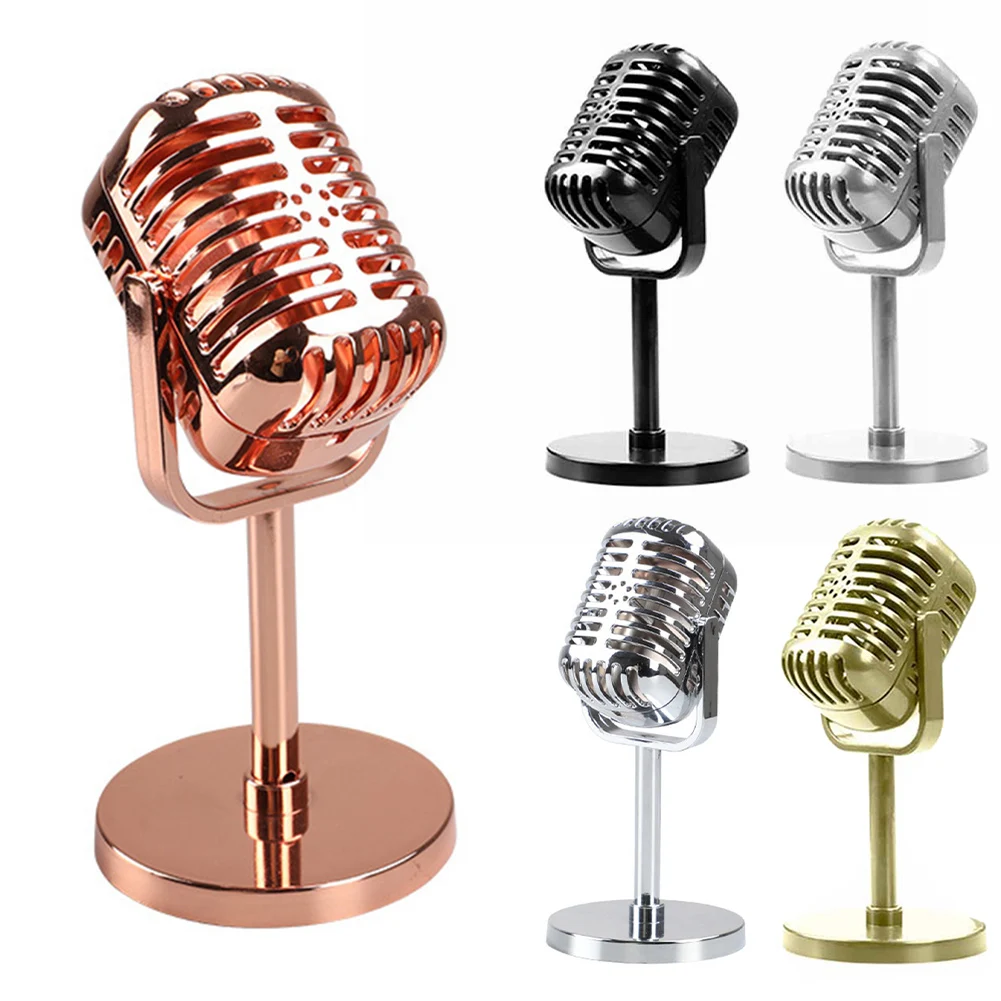

Microphone Model Photography Props Photography Decoration Retro Microphone Props Antique Microphone Toy Microphone Stage Decor
