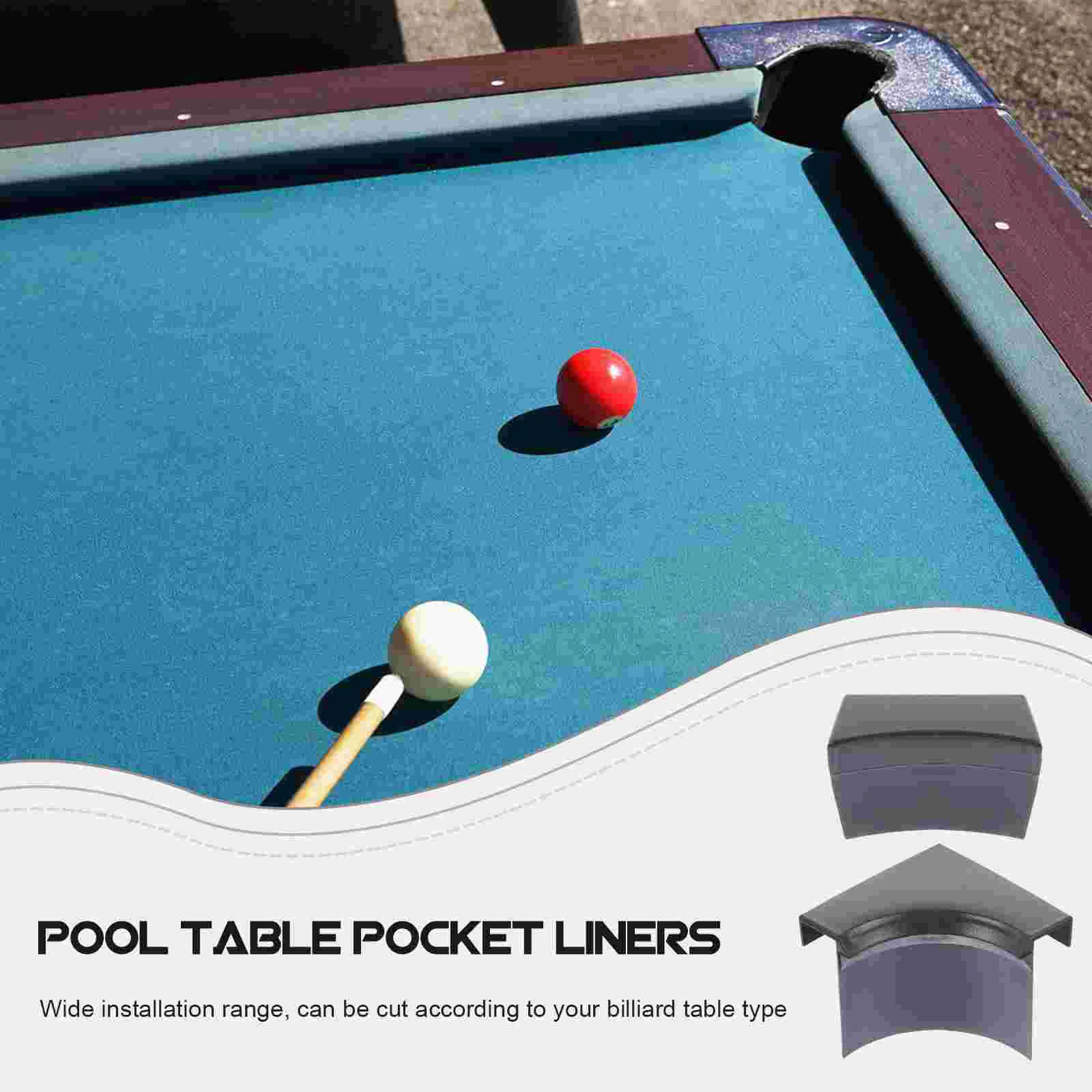 2 Sets Pocket Liners Pool Table Accessories Kit Billiard Table Hole Liners Replacement Snooker Balls Bag Frame Net Entertainment
