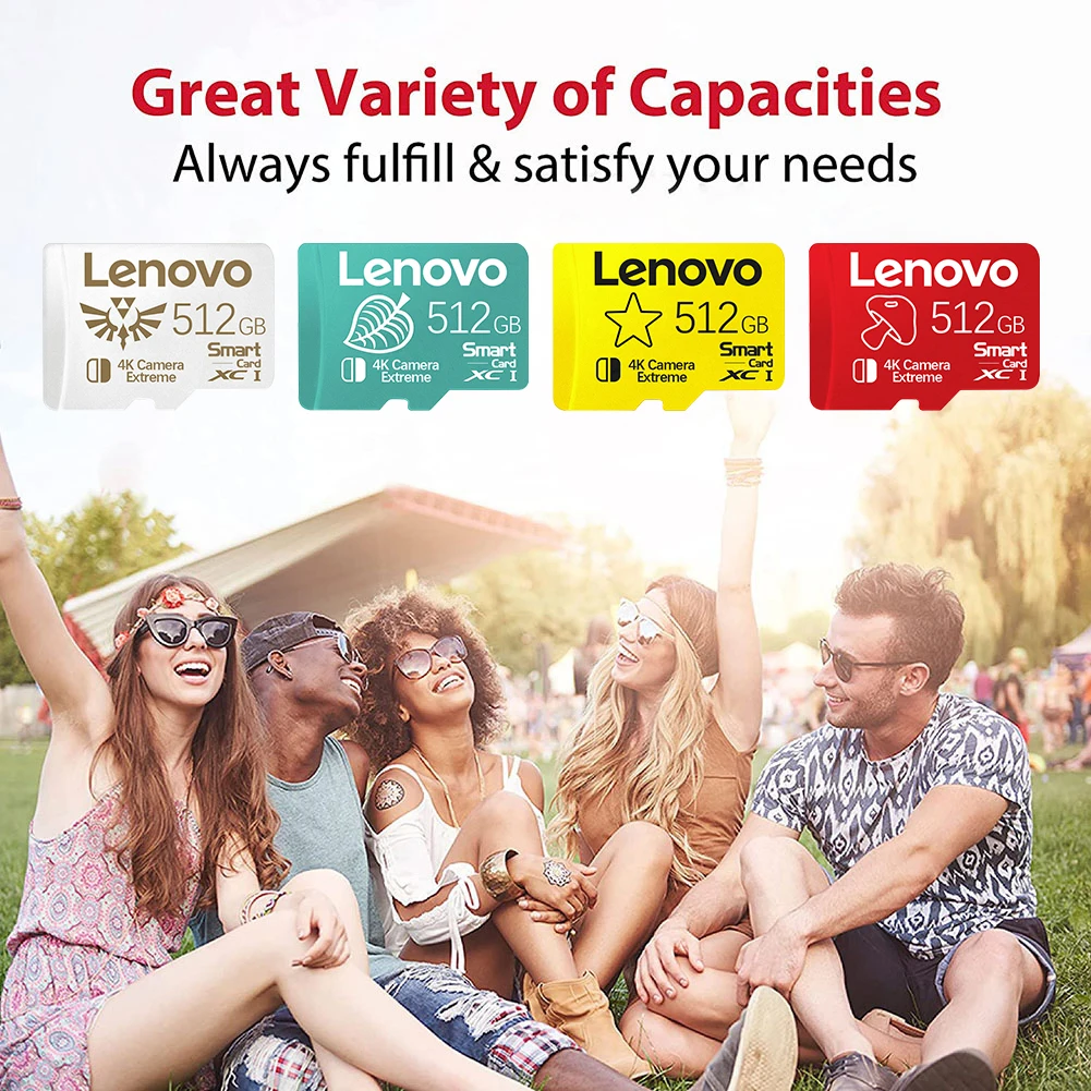 thumbnail image 5 of Tarjeta de memoria Lenovo de 2 TB, 1 TB, 512 GB, Micro TF, SD, 256 GB, 128 GB, almacenamiento, tarjeta de memoria para Nintendo Switch, Ps5, 5 of 5